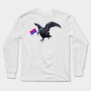 Bisexual Pride Crow Friend Long Sleeve T-Shirt